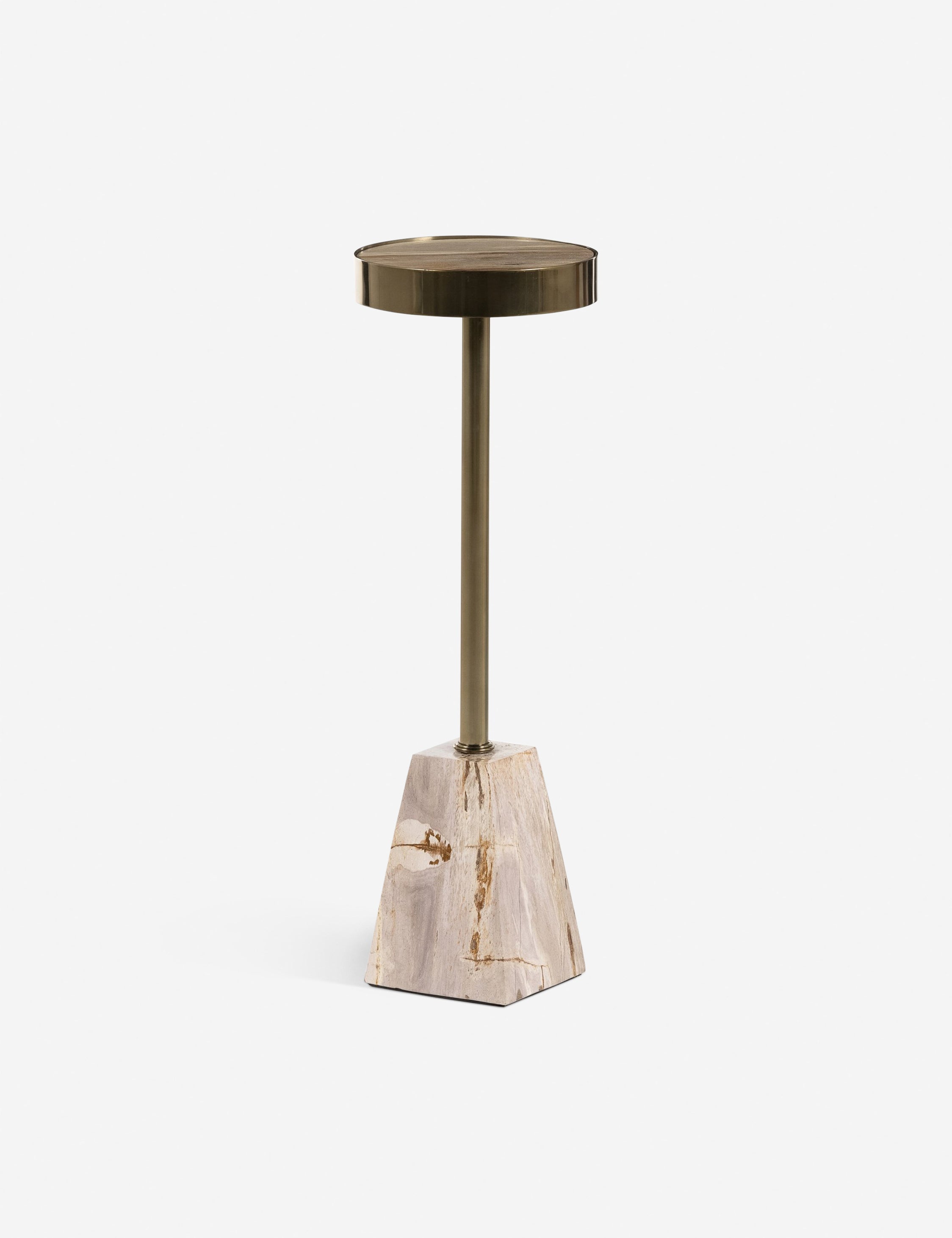 Lulu and Georgia Courtland Round Side Table – Brass - view 3