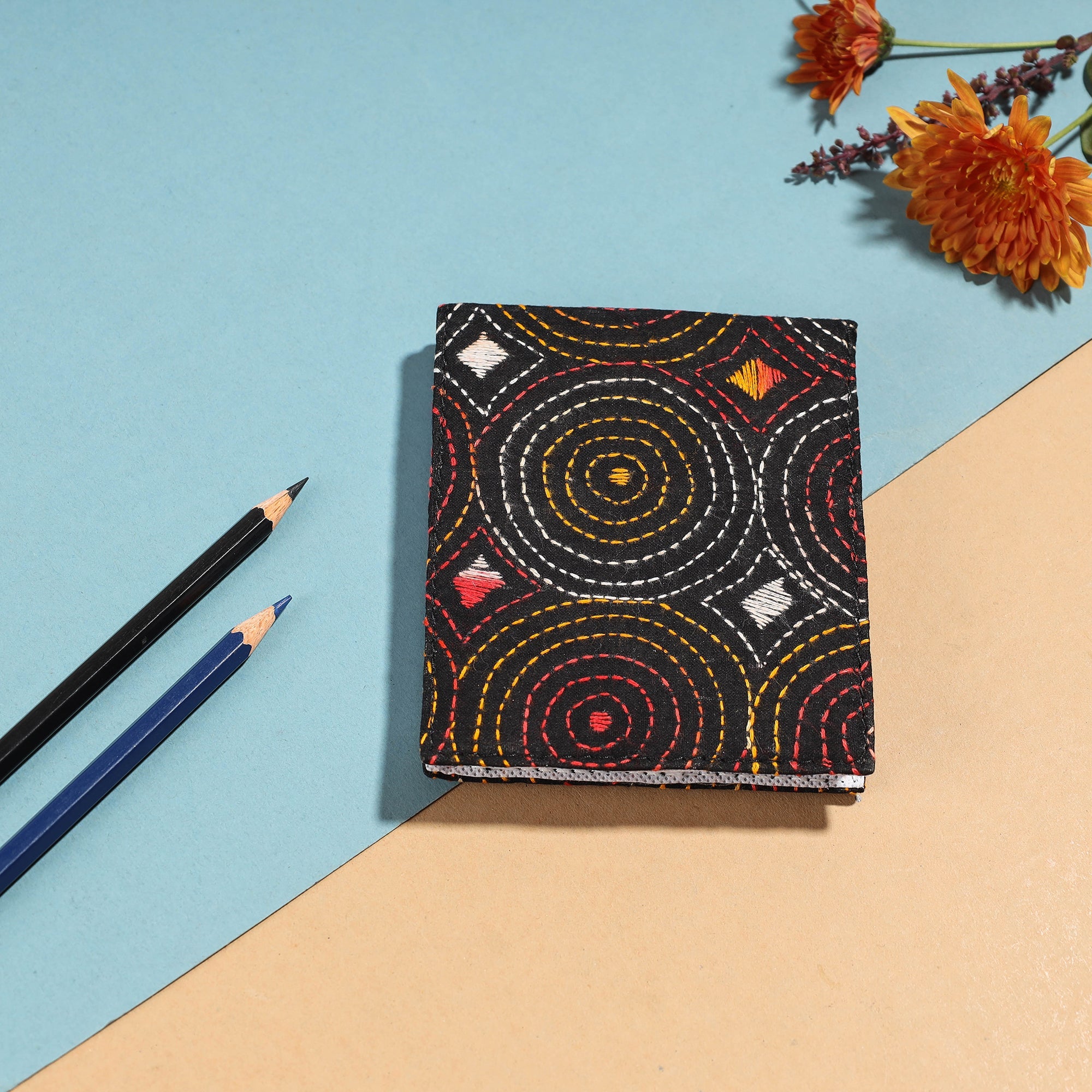 ASALKAAR Bengal Kantha Work Handcrafted Notepad (5 x 4 in)