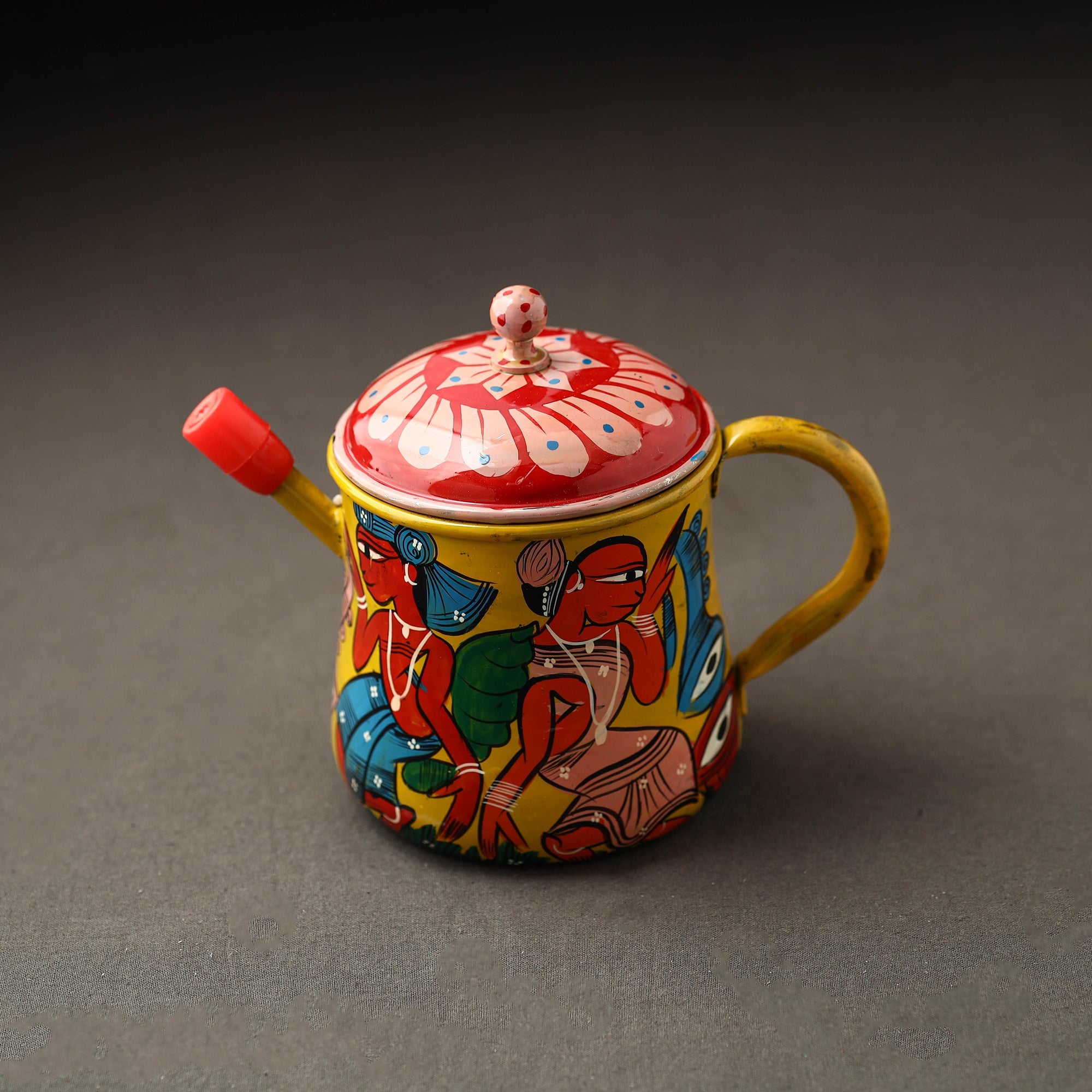 AAYAAS Bengal Patua Handpainted Stainless Steel Oil Dispenser 25 - view 2
