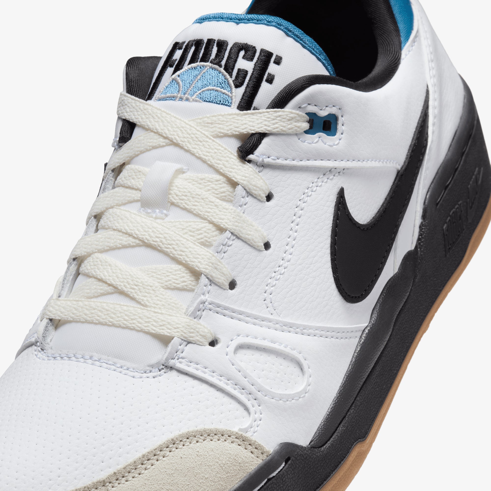 Nike | Full Force Low { White/black-phantom-aegean Storm - view 5