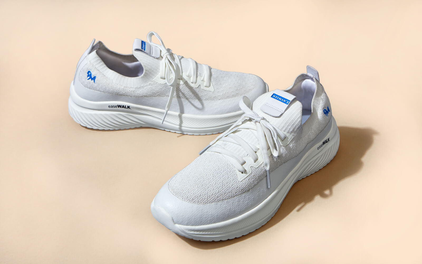 Neeman's Ease Walk Sneakers : White - view 7