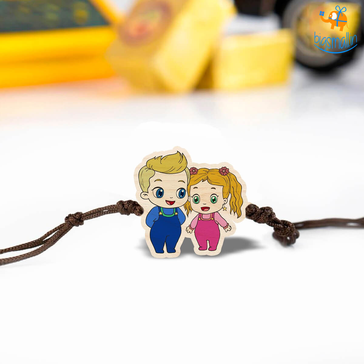 Bigsmall_cc Diana Roma Wooden Rakhi
