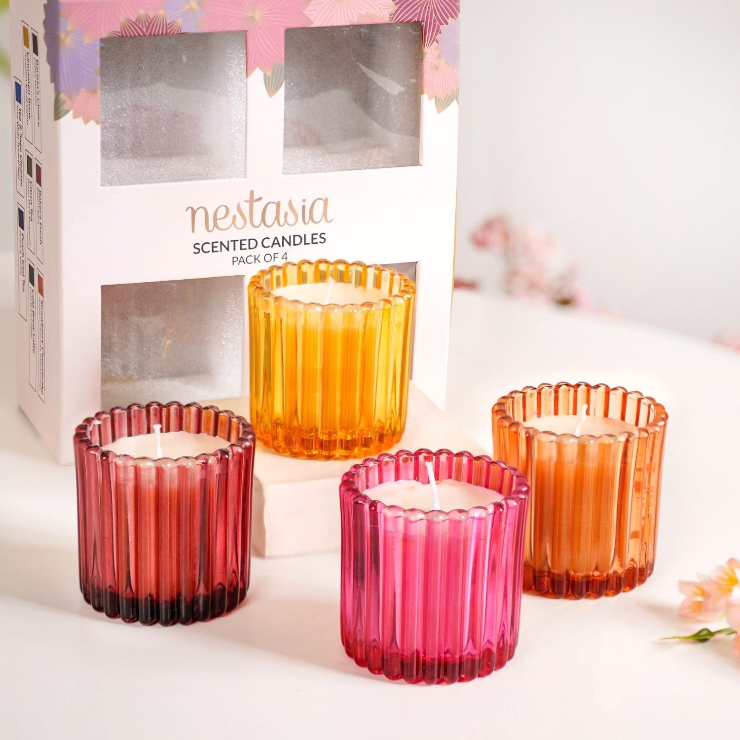 Nestasia Set Of 4 Sweet Moments Scented Candle