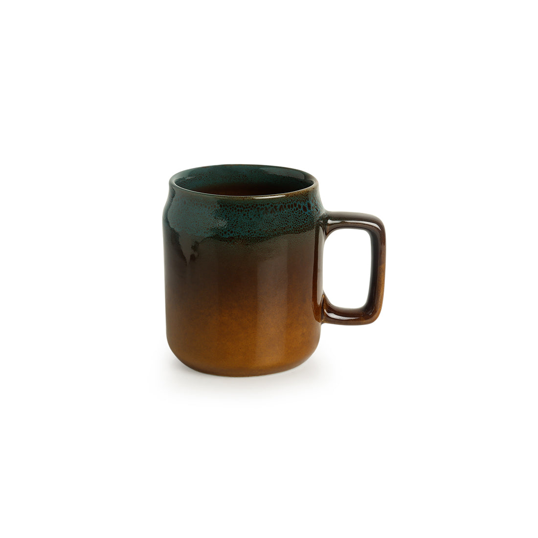 EXCLUSIVELANE 'Amber & Teal' Studio Pottery Mugs In Ceramic (Set Of 2) - view 3
