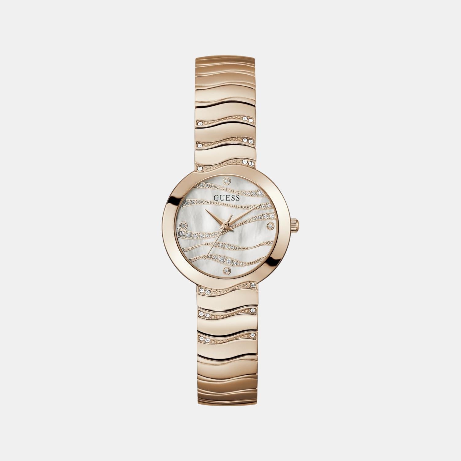 Guess Dress Men Quartz White Dial Analog Stainless Steel Watch GW0871L3