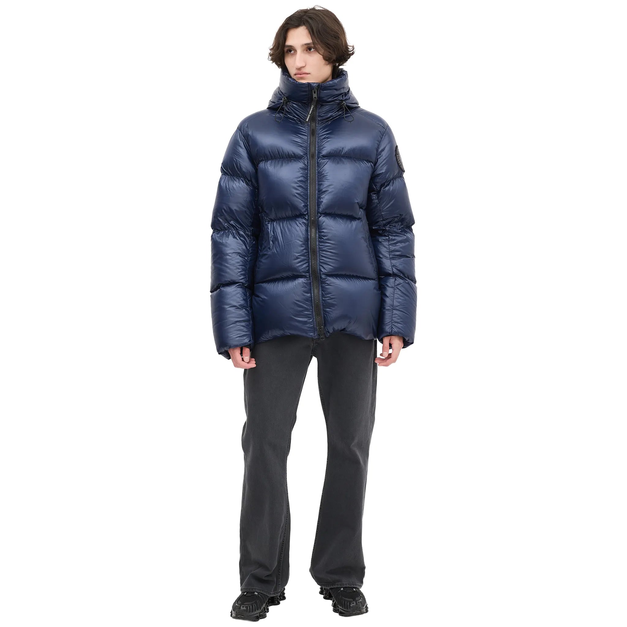 Canada Goose Down & Nylon Crofton Navy Puffer Jacket - view 5