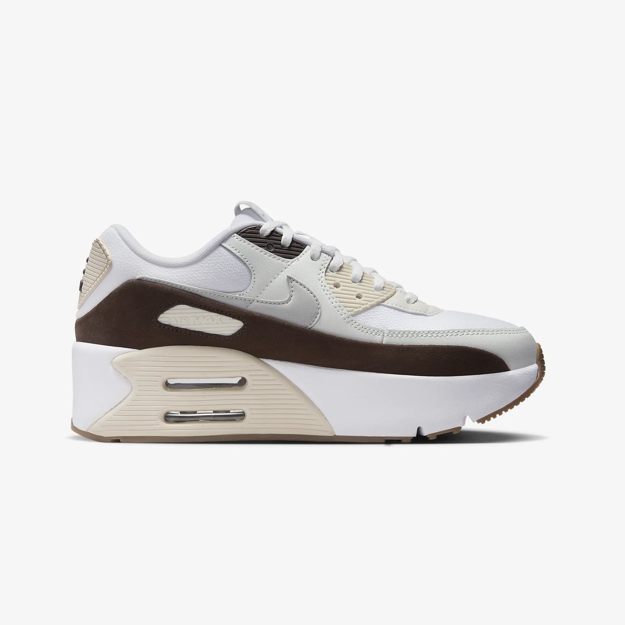 Nike | AIR MAX 90 LV8 { WHITE/PHOTON DUST-BAROQUE BROWN