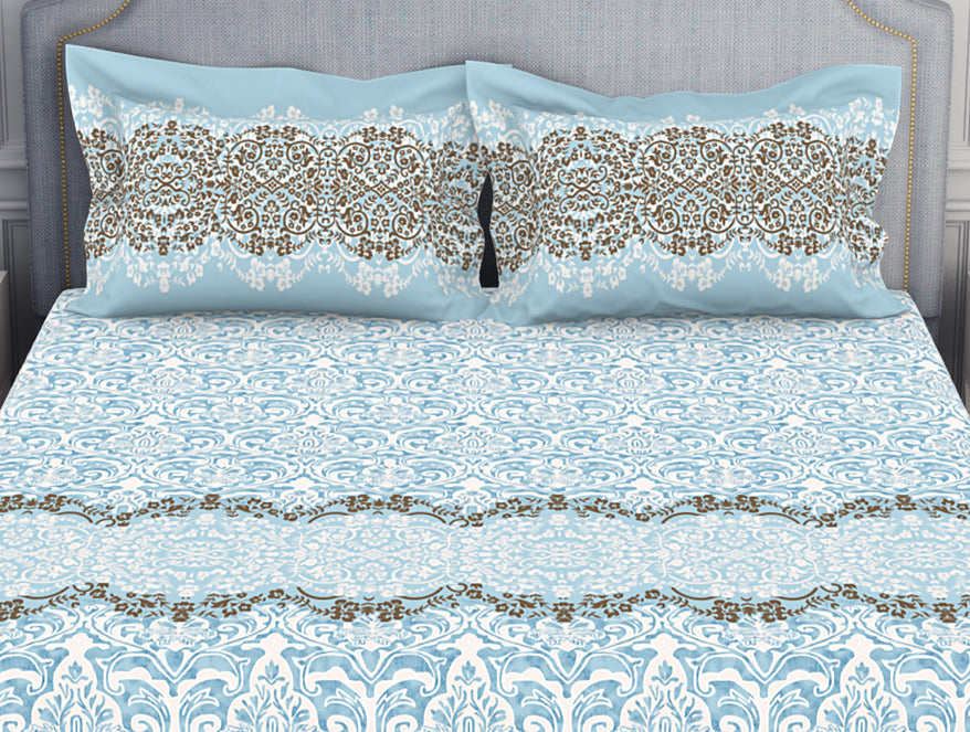 Spaces India Ornamenta Ornate 100% Cotton Double Bedsheet - Essentials by Spaces - view 10