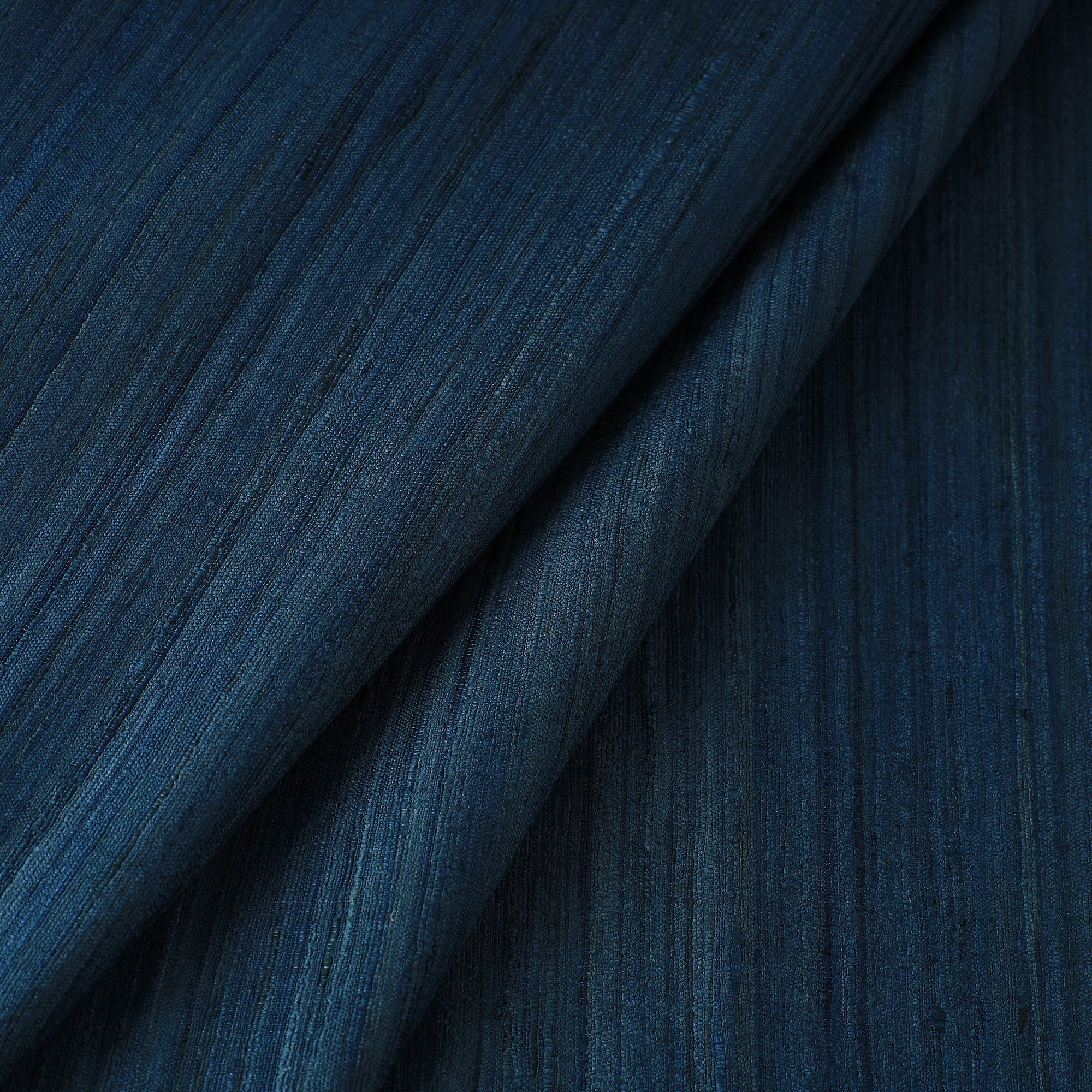 ITOKRI CRAFTS INITIATIVE Blue - Authentic Handwoven Tussar Silk Bhagalpuri Fabric 08 - view 2