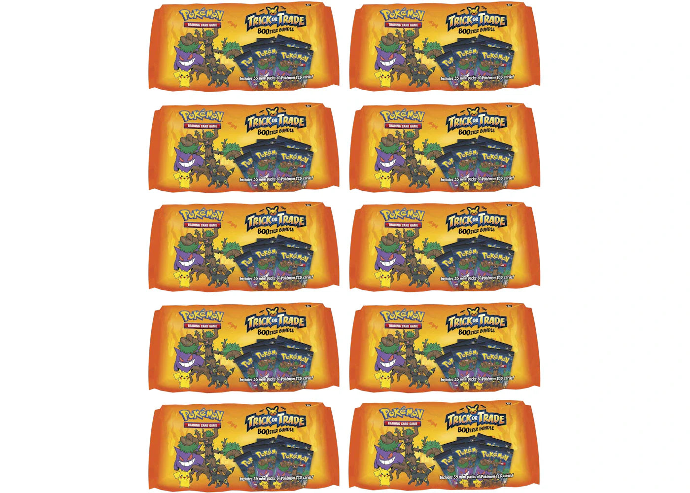 2024 Pokémon Trick or Trade Halloween BOOster Bundle (35 Pack) 10x Lot