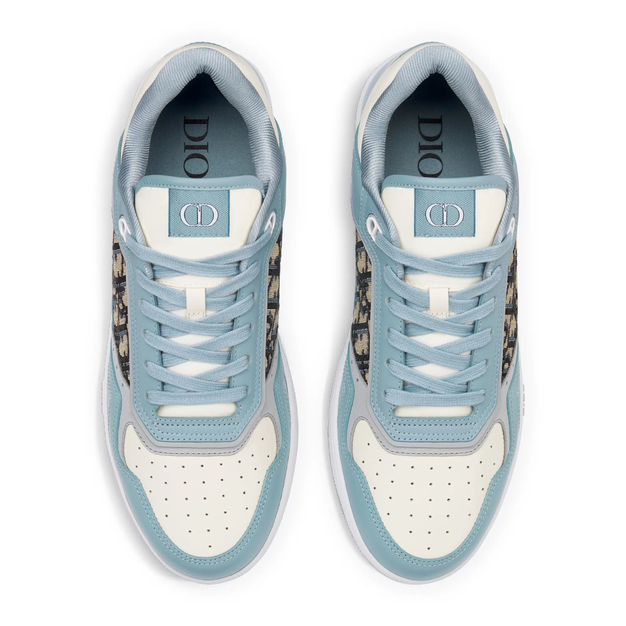 Dior B27 Oblique Light Blue White Low Top Sneaker - view 3
