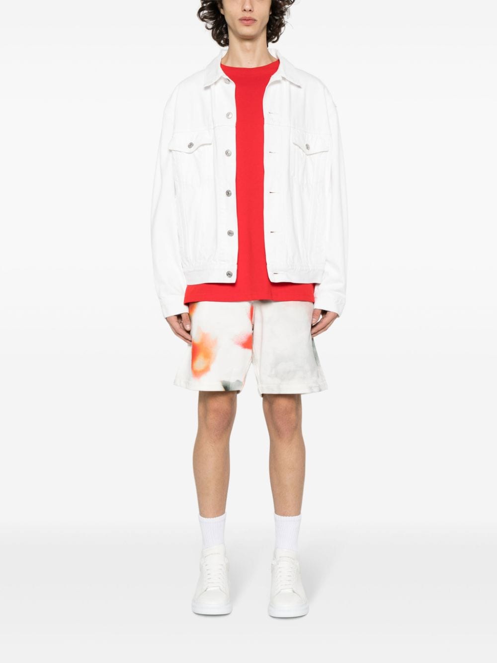 Alexander McQueen Tie-dye bermuda shorts – 100% cotton - view 4