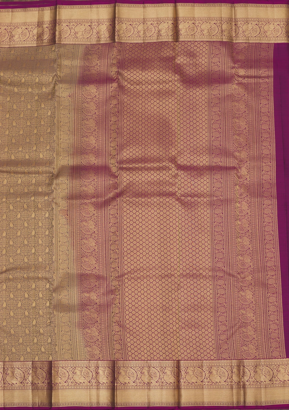Koskii Brown Zariwork Pure Silk Saree – Women's - view 5