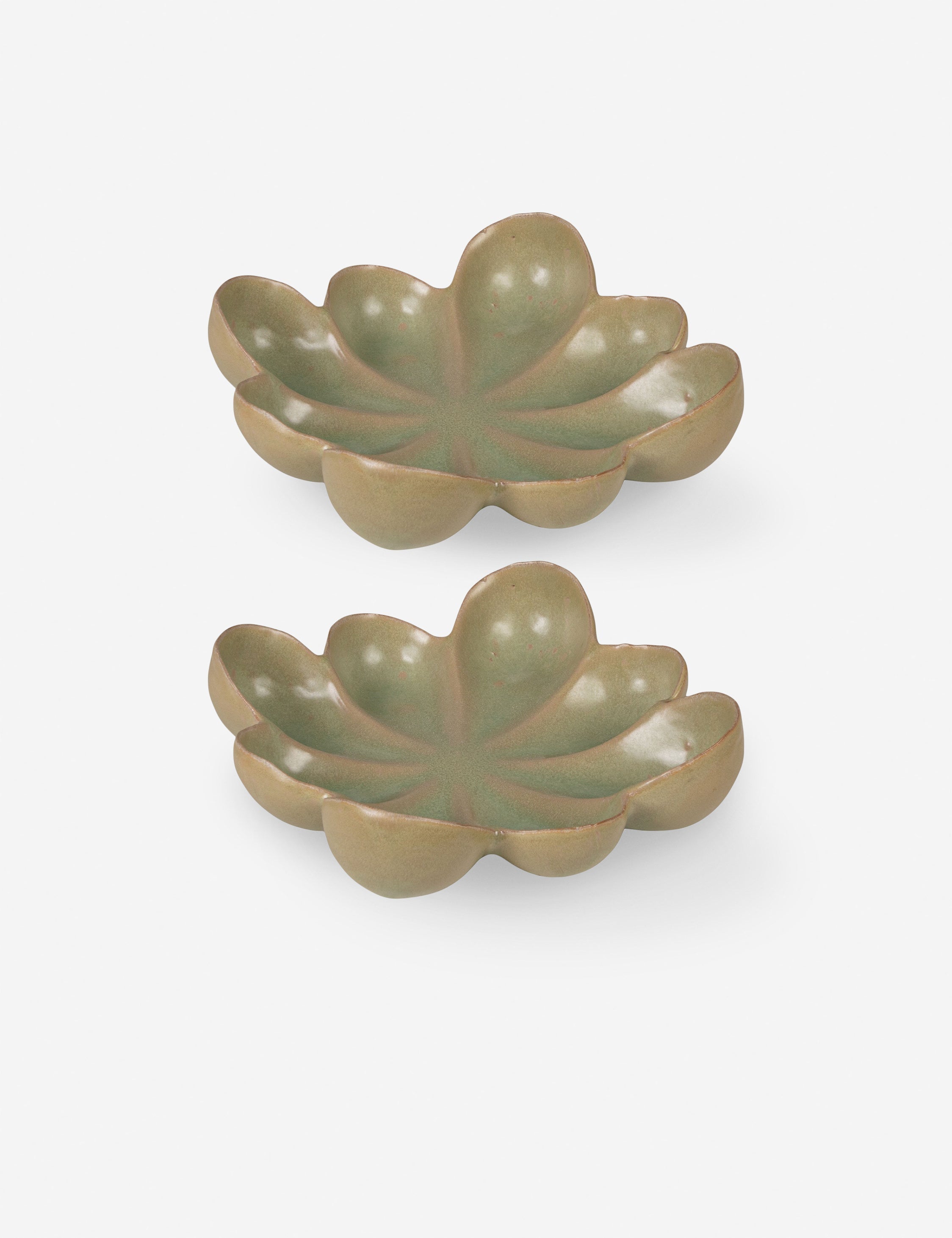 Kalina plates set – Lulu and Georgia Kalina Plates (Set of 2) – Green