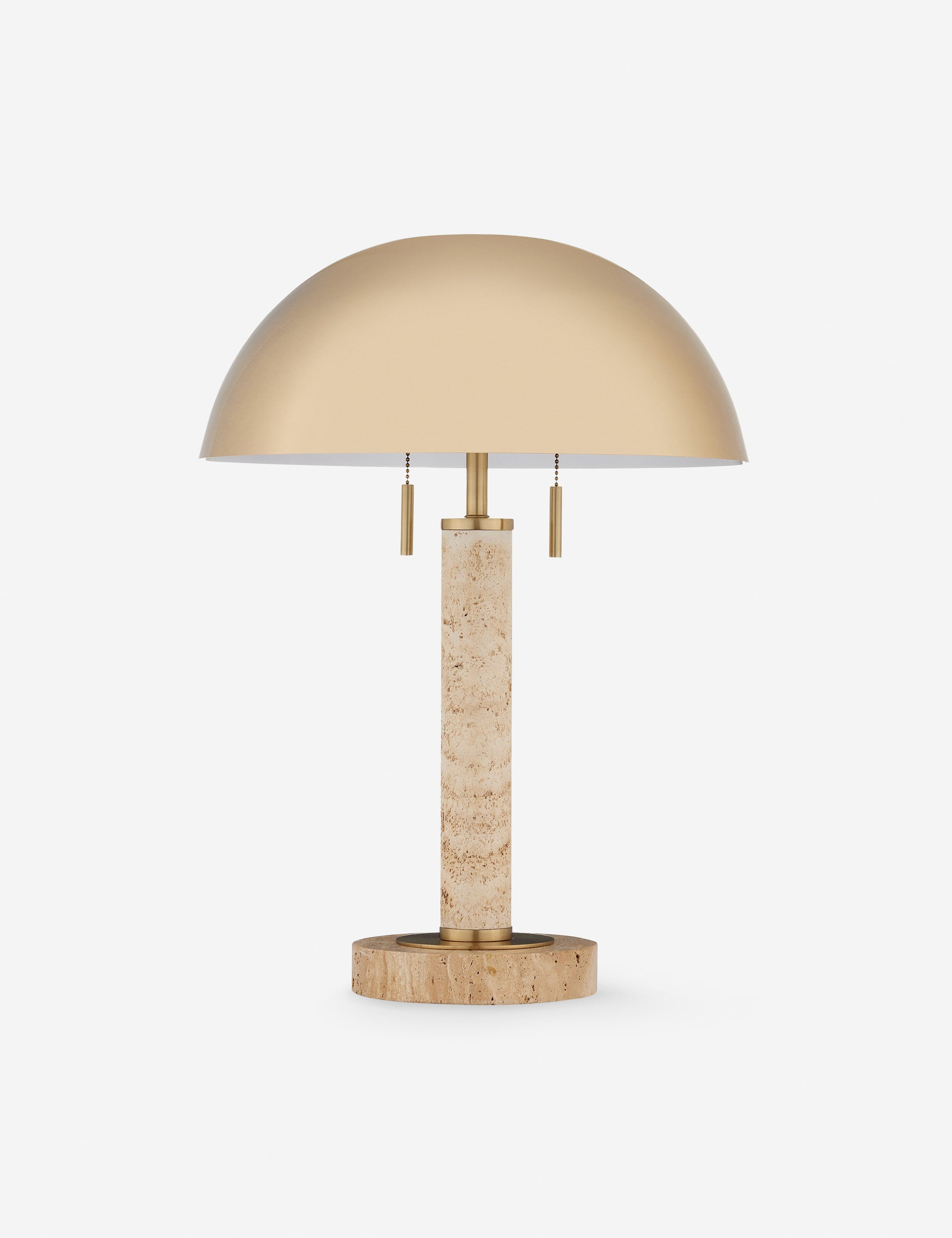 Lulu and Georgia Cerelia Table Lamp – Natural Travertine