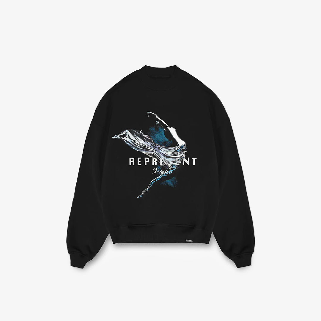 Represent | VITESSE SWEATER { JET BLACK - view 2