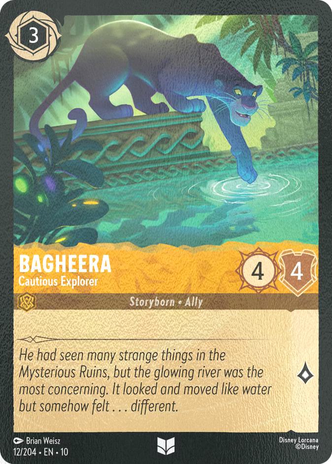 Well cold foil – Lorcana Bagheera - Cautious Explorer - 12/204 [Whispers in the Well] [Cold Foil]