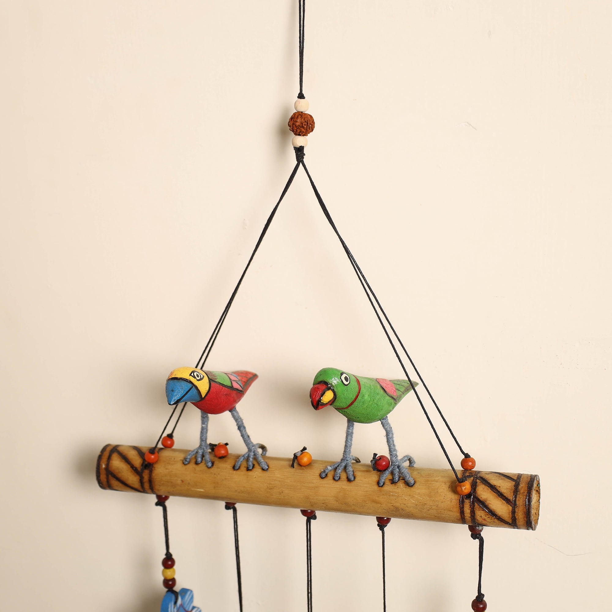 ITOKRI CRAFTS INITIATIVE Bird - Hand-Carved Wooden Home Decor Hanging 01 - view 3