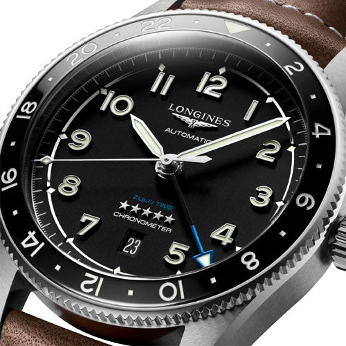 Longines Spirit Zulu Time Black Matt Dial Men 42mm - view 3
