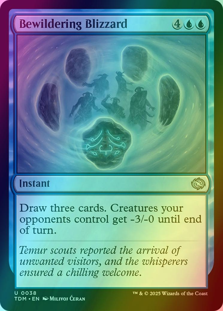 Bewildering blizzard 38 – Magic Bewildering Blizzard [38] [Tarkir: Dragonstorm] [Foil]