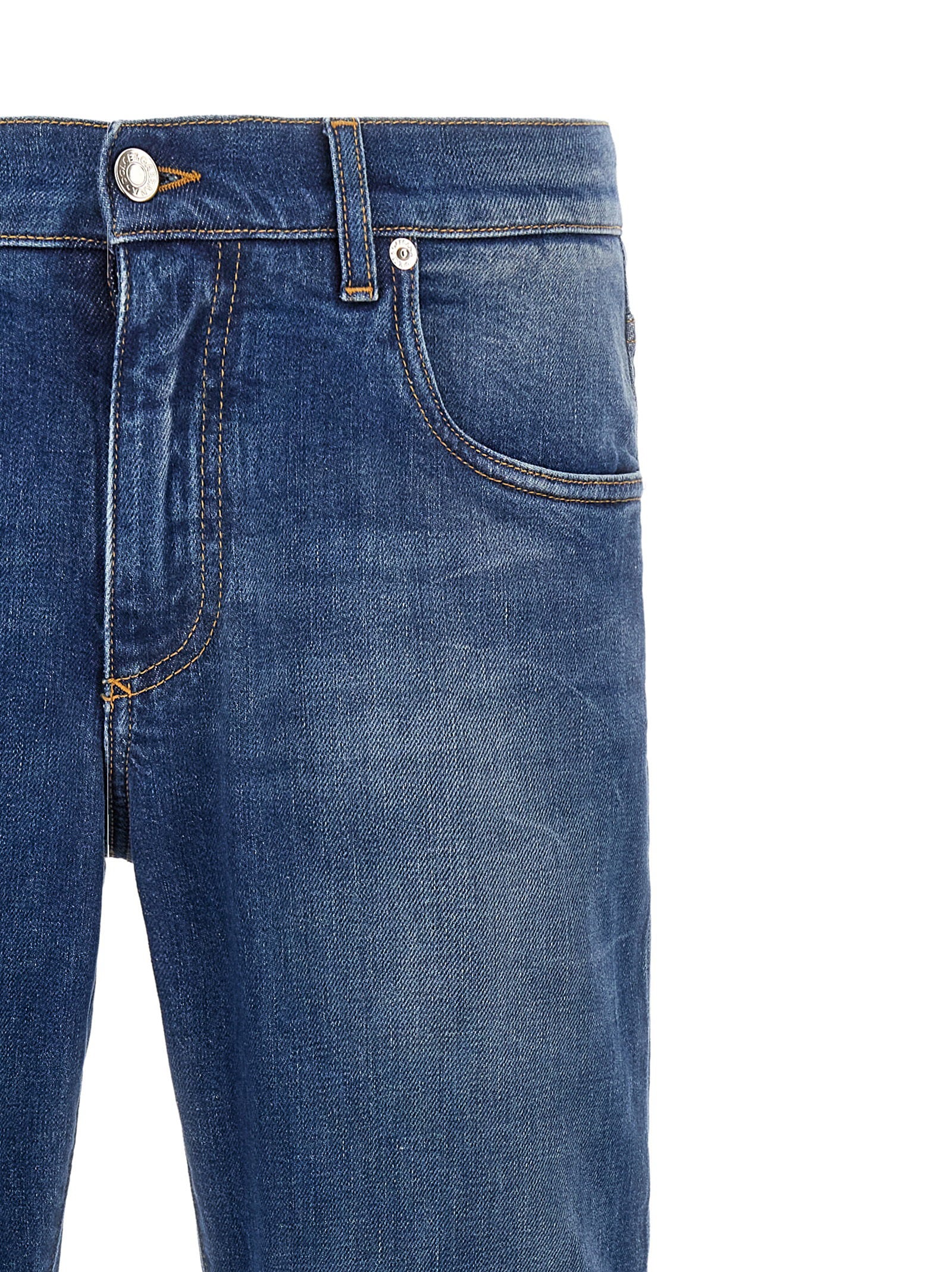 Dolce & Gabbana Logo Embroidery Jeans – 98% cotton, 2% elastane - view 3
