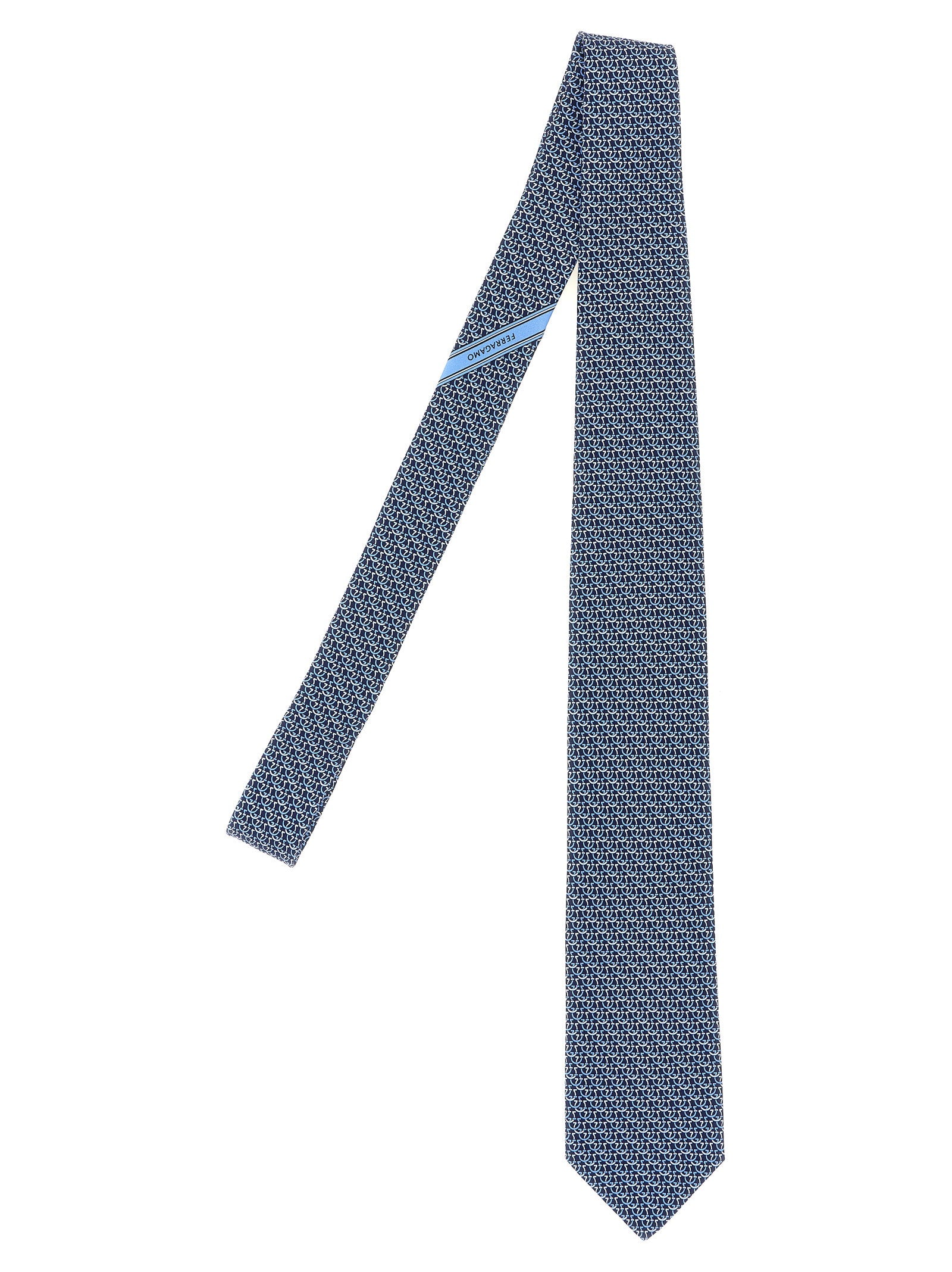 Ferragamo Cerchio Tie – 100% silk