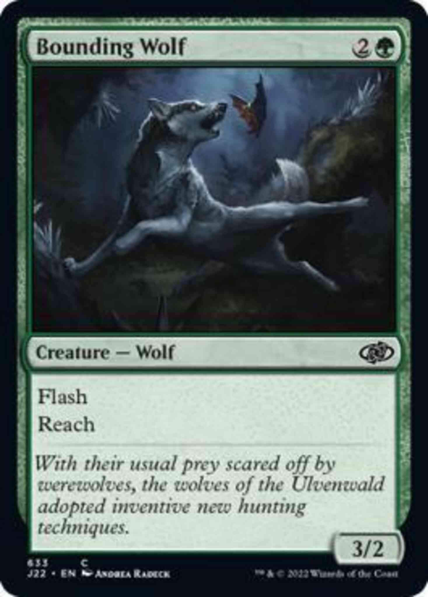 Bounding wolf 633 – Magic Bounding Wolf [633] [Jumpstart 2022] [Non-Foil]