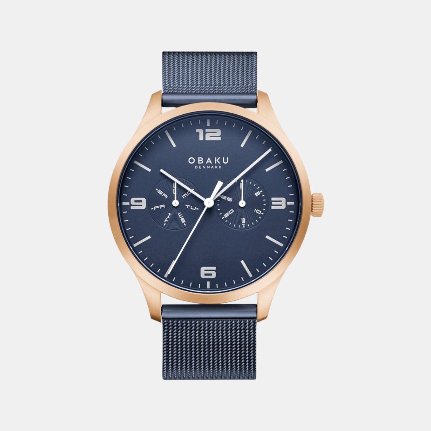 Obaku Ask Ocean Men Quartz Blue Dial Analog Stainless Steel Watch V249GMVLML