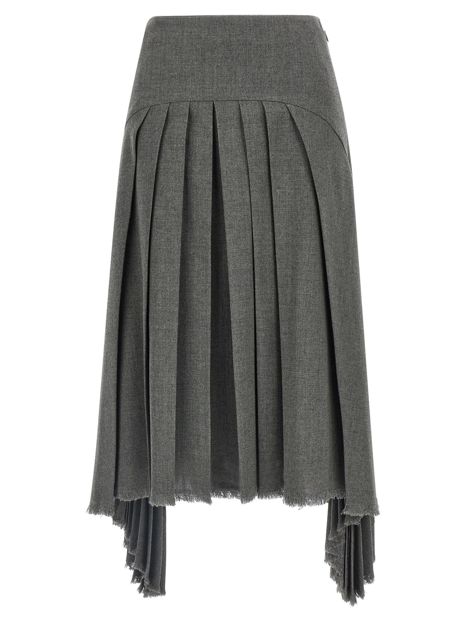 Jil Sander Pleated Skirt – 100% wool