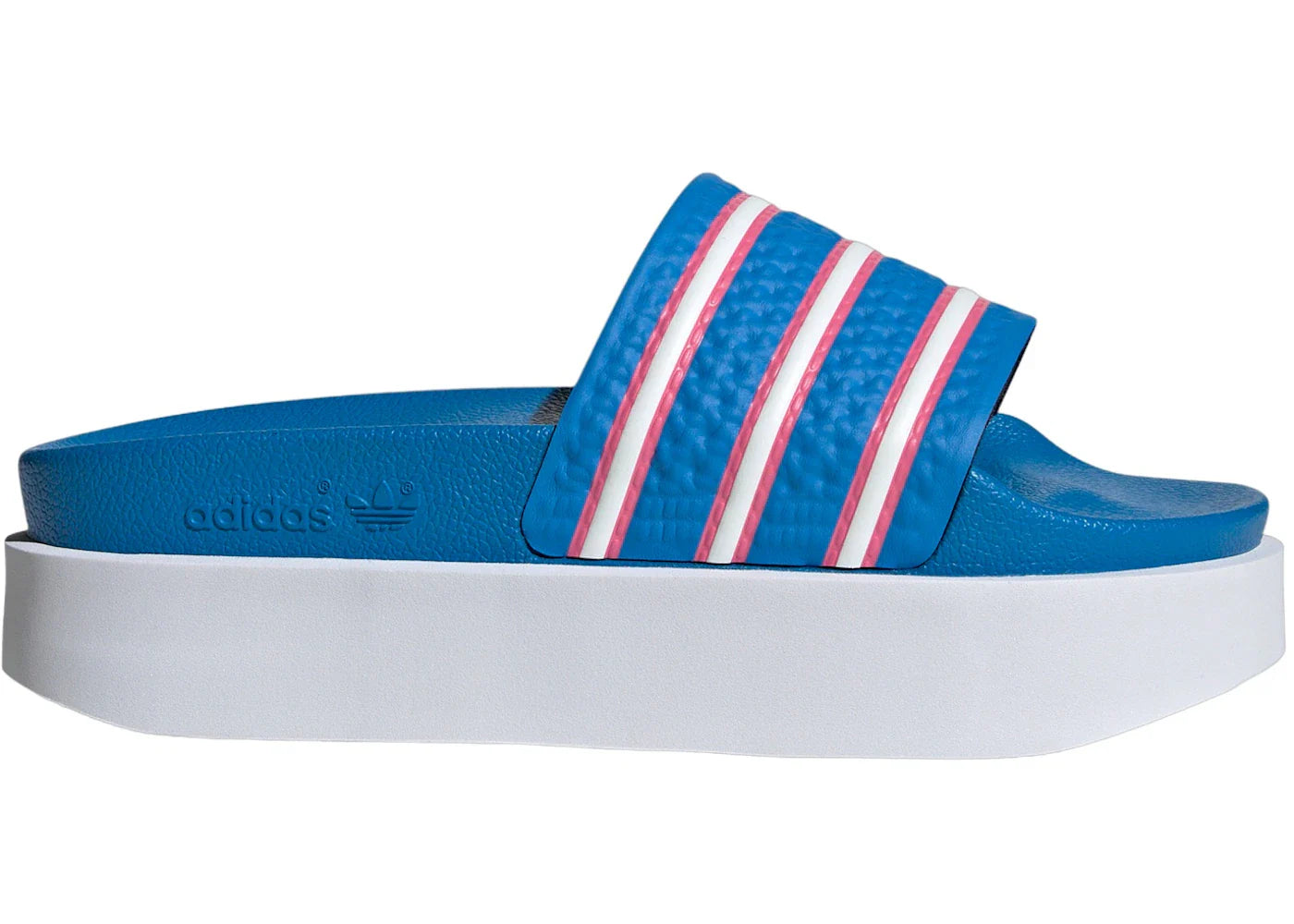 adidas Adilette Bonega Slides Blue Rush Cloud White Pulse Magenta