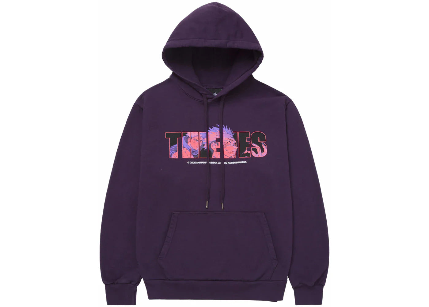 100 Thieves x Jujutsu Kaisen Mirror Hoodie Deep Violet