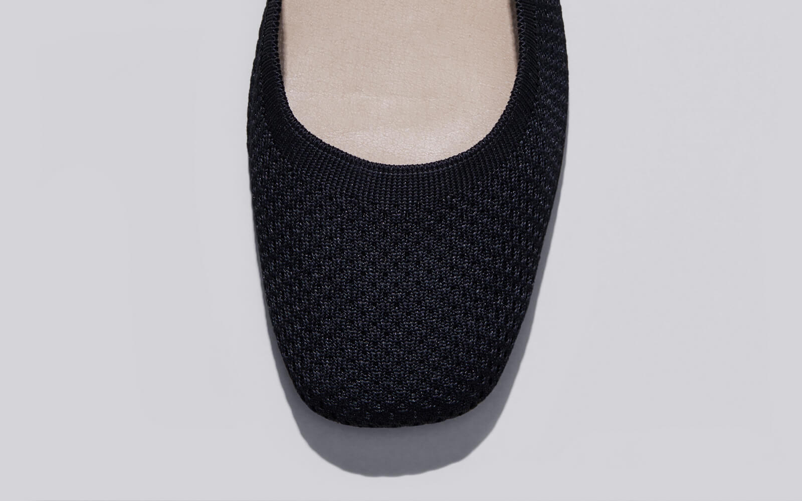 Neeman's Plush Square Flats : Black - view 9
