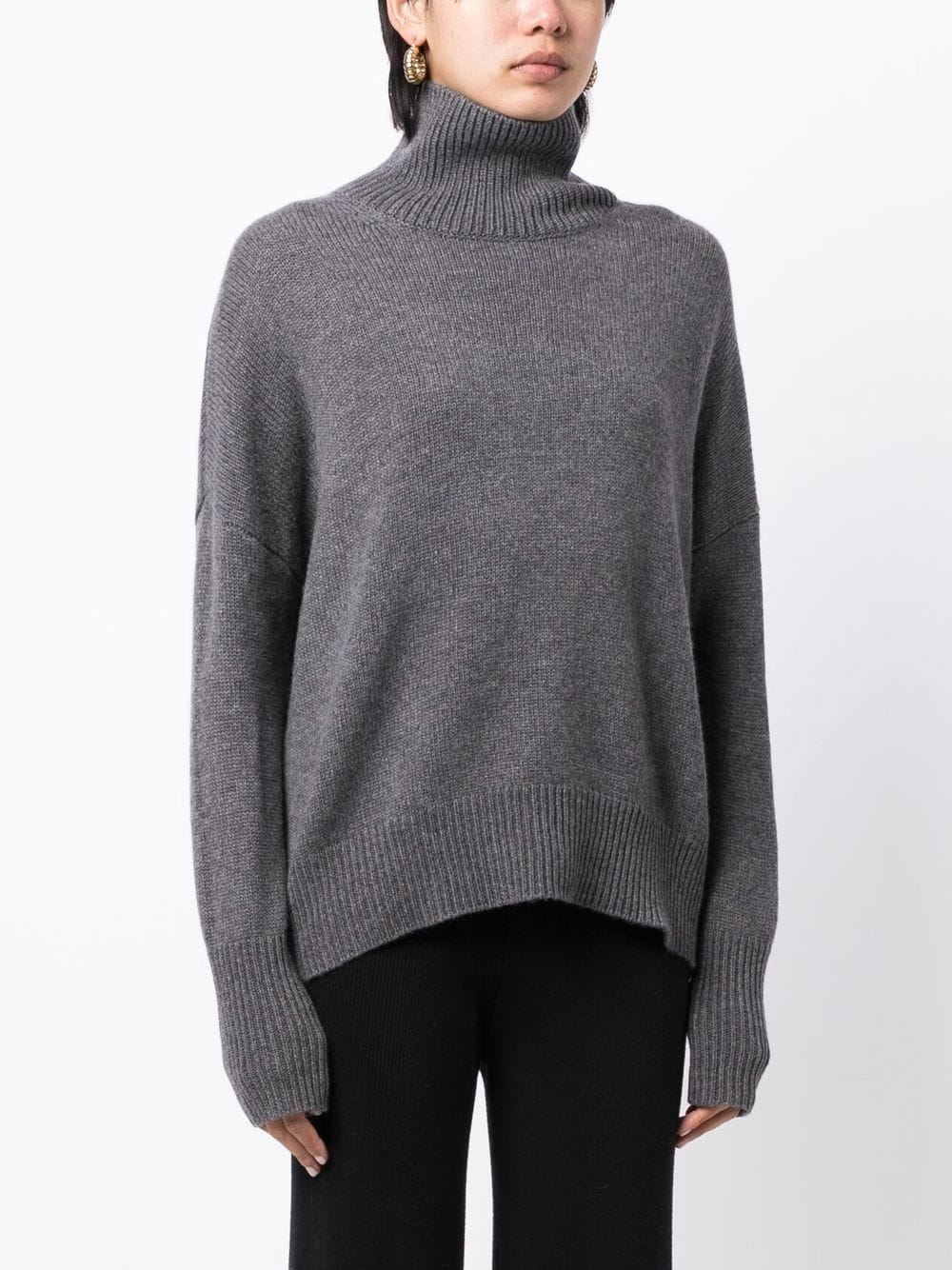 LISA YANG Sweaters DARK GREY – Cashmere 100 % - view 3
