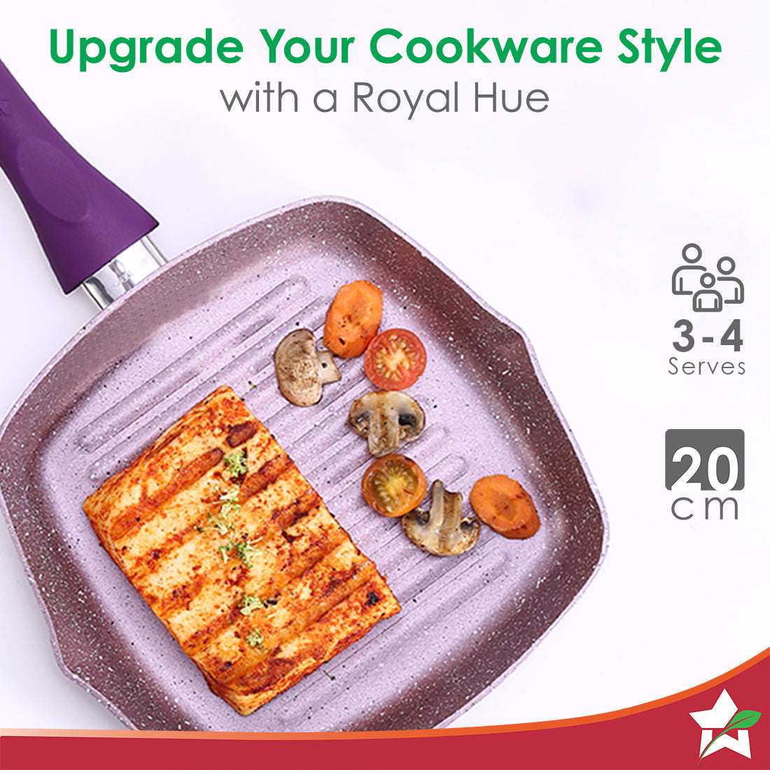 Wonderchef Renewed Royal Velvet 24cm Grill Pan - view 5