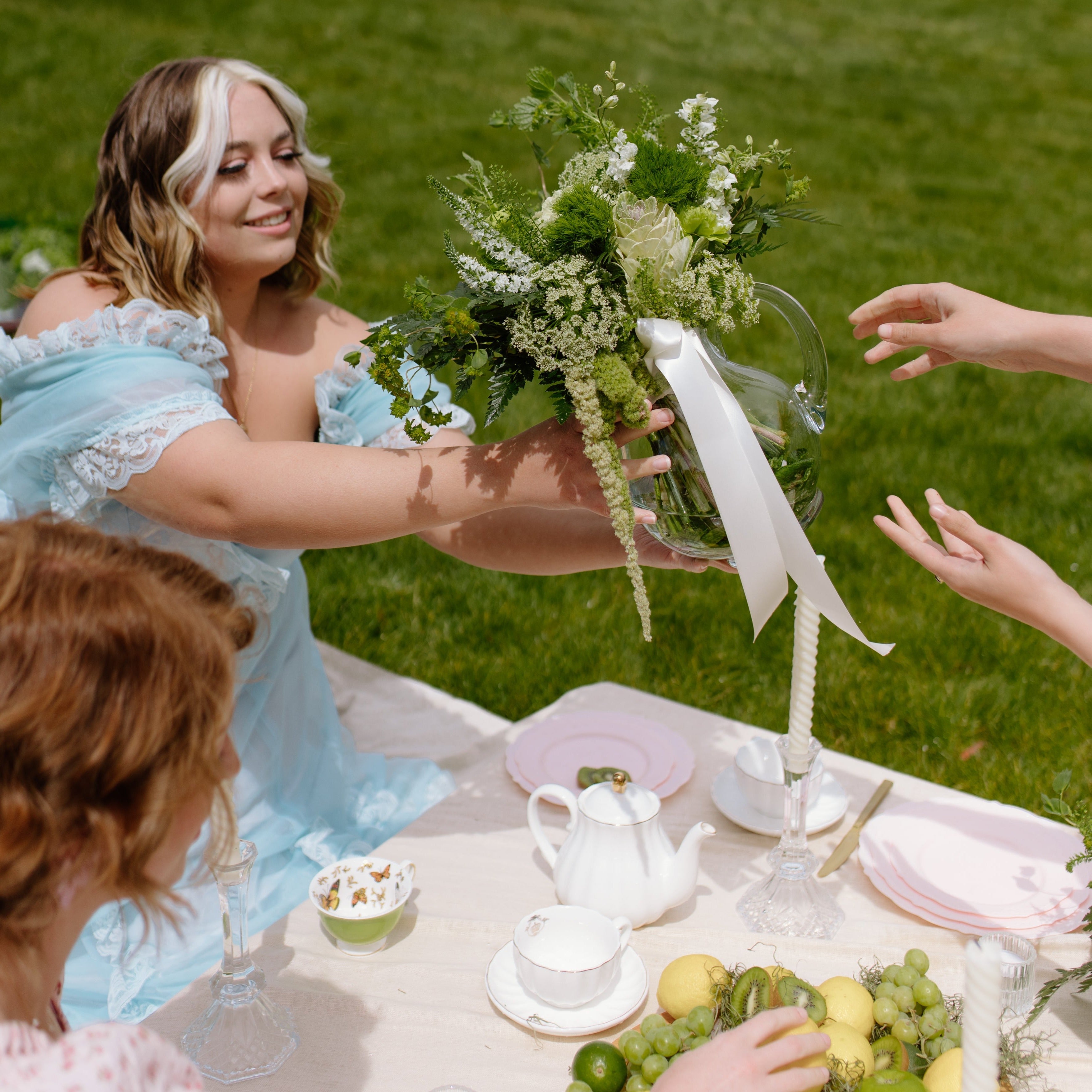 fiftyflowers.com Moss Green Wedding