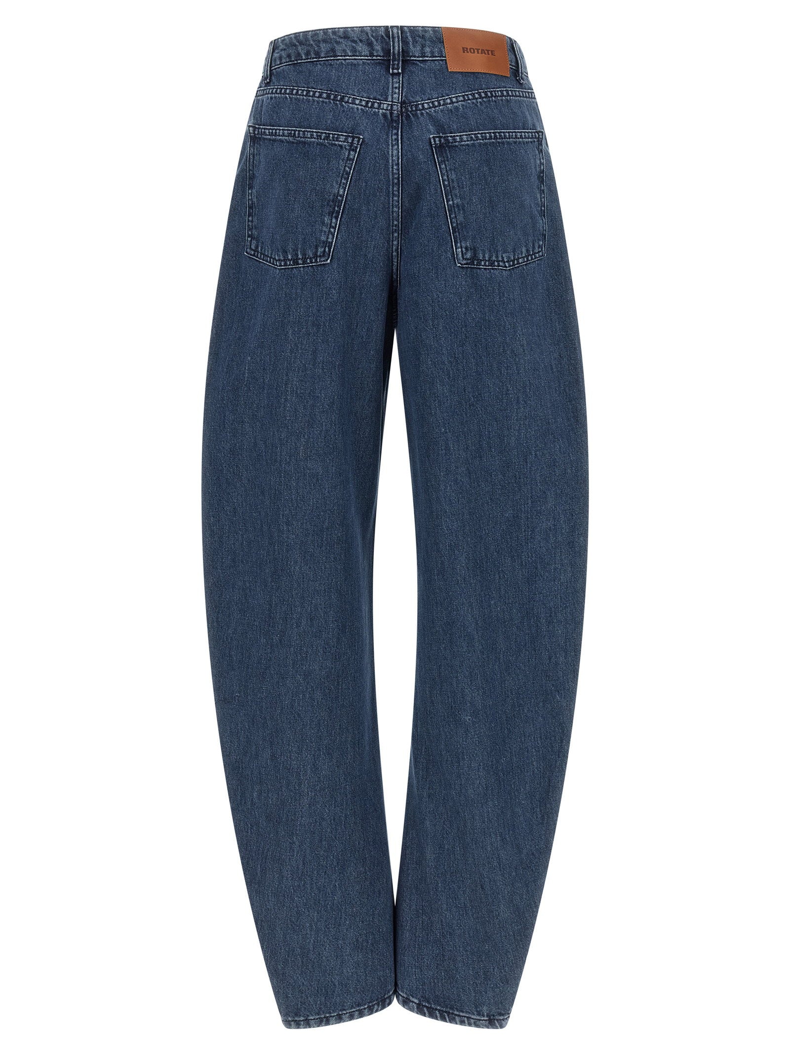 Rotate Birger Christensen Draped Barrel Leg Jeans - view 2