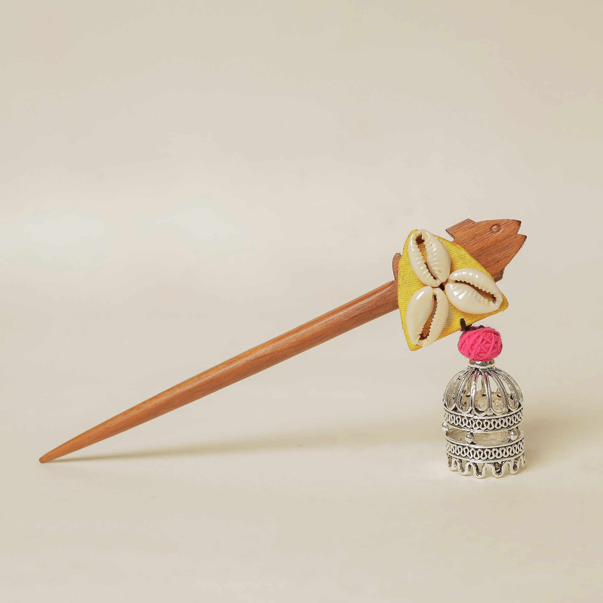 JALPARI Anya GS Shell Work Wooden Handmade Juda Stick - view 2