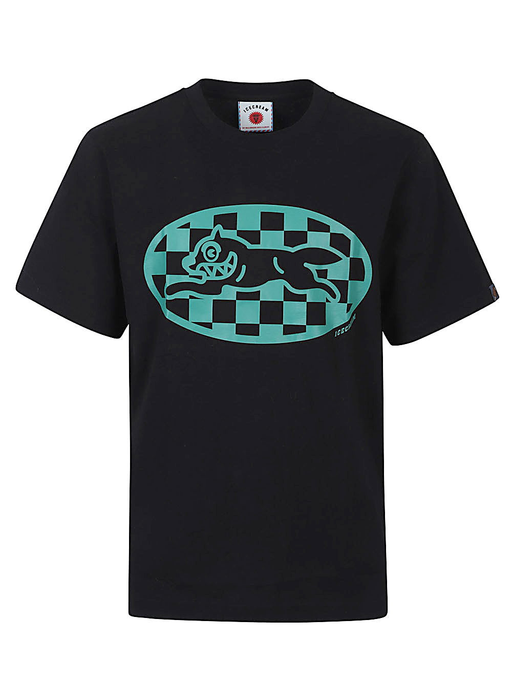 Icecream Checker running dog t-shirt – Cotton 100%