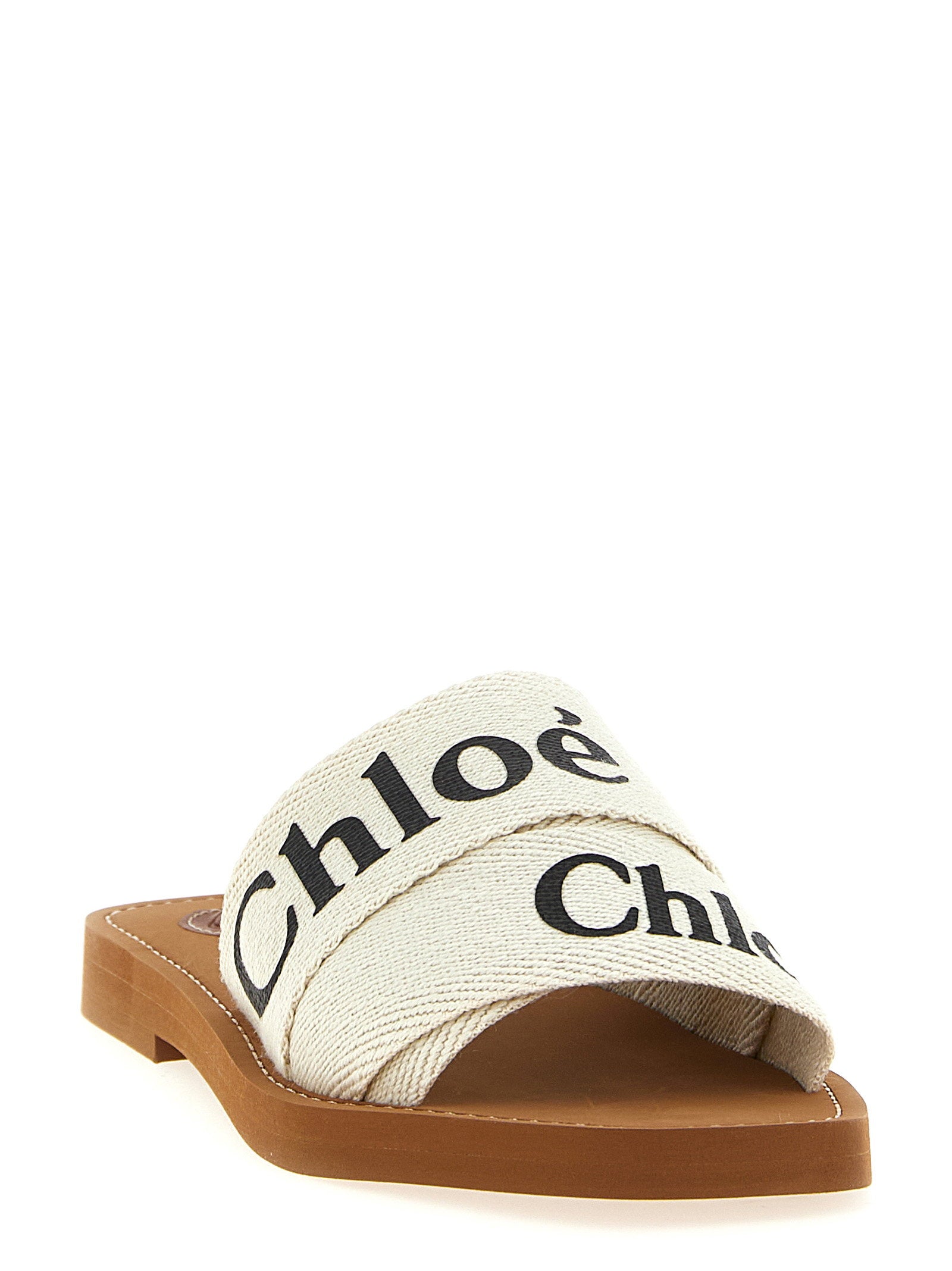 Chloé Woody Sandals – 100% linen - view 2