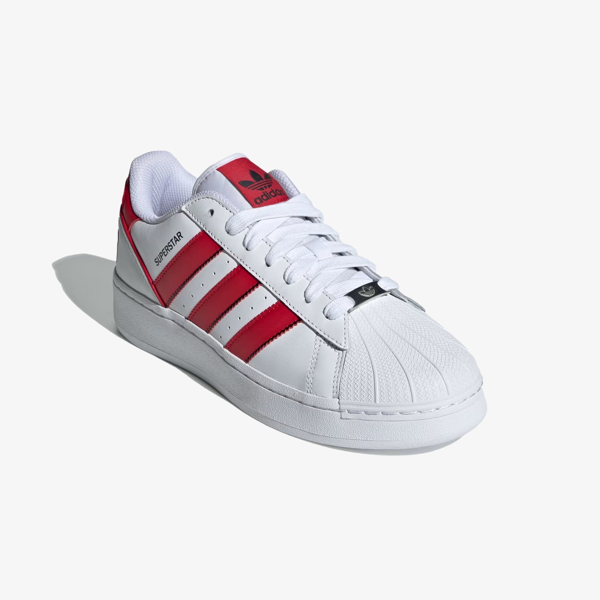 Adidas Originals | SUPERSTAR XLG { CLOUD WHITE/BETTER SCARLET/CORE BLACK - view 2