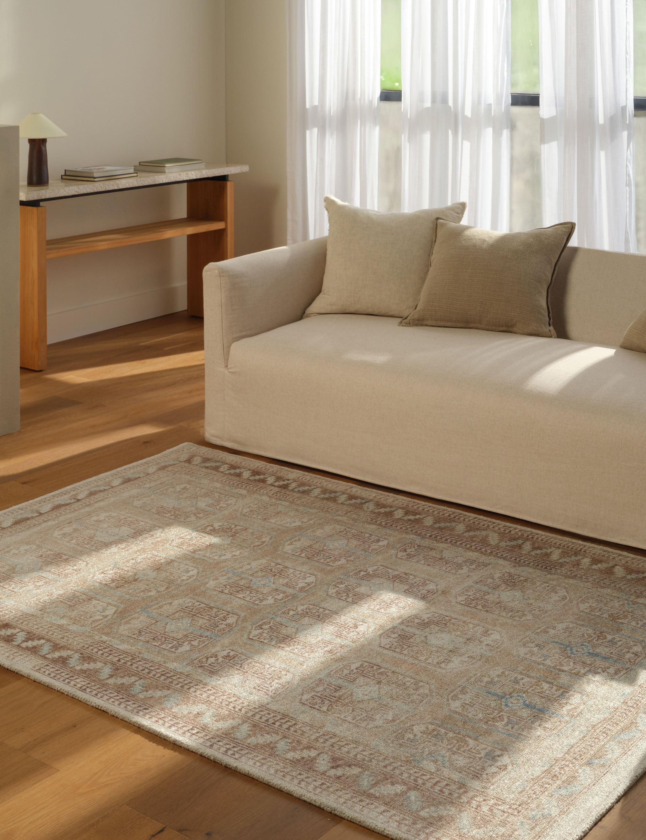 Lulu and Georgia Seville Hand-Tufted Rug – Tan - view 2