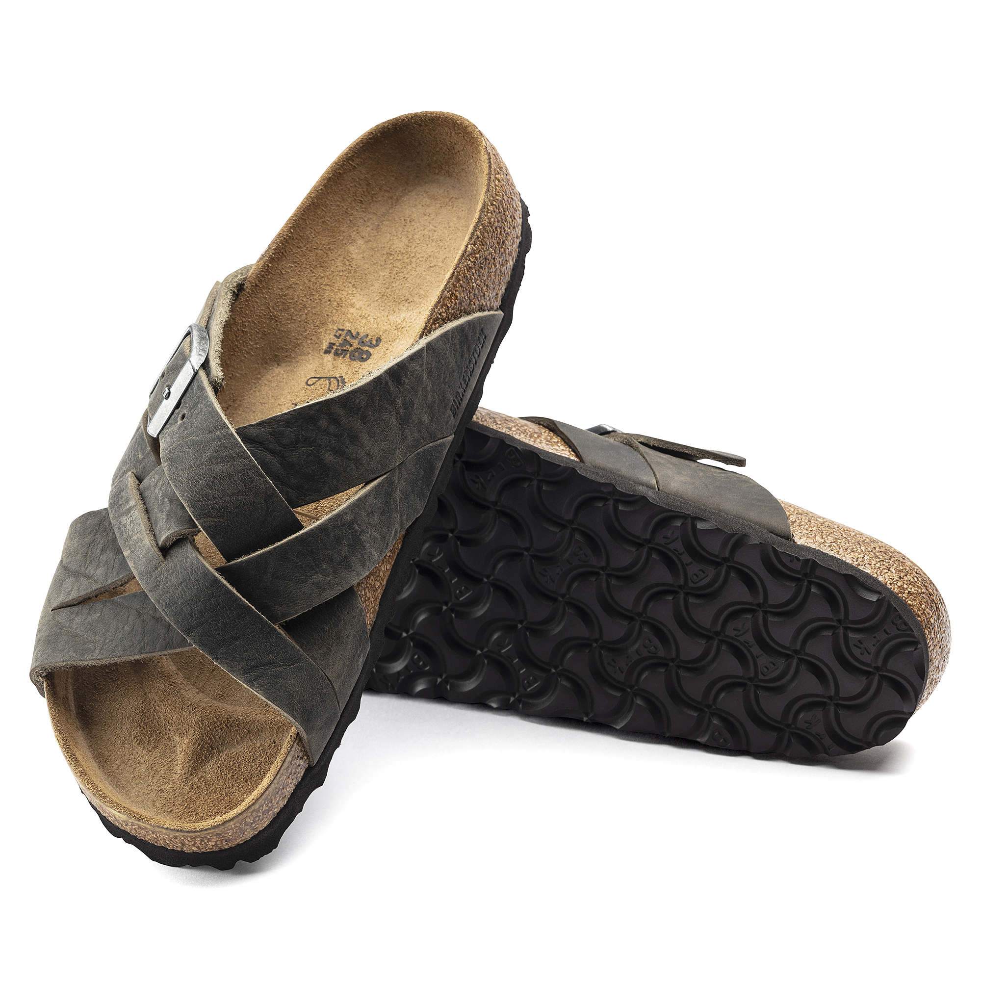 Birkenstock Lugano Oiled Leather – Green Green/Faded Khaki