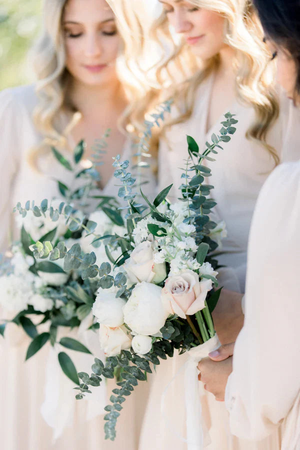 fiftyflowers.com Sage and Ivory Timeless Wedding