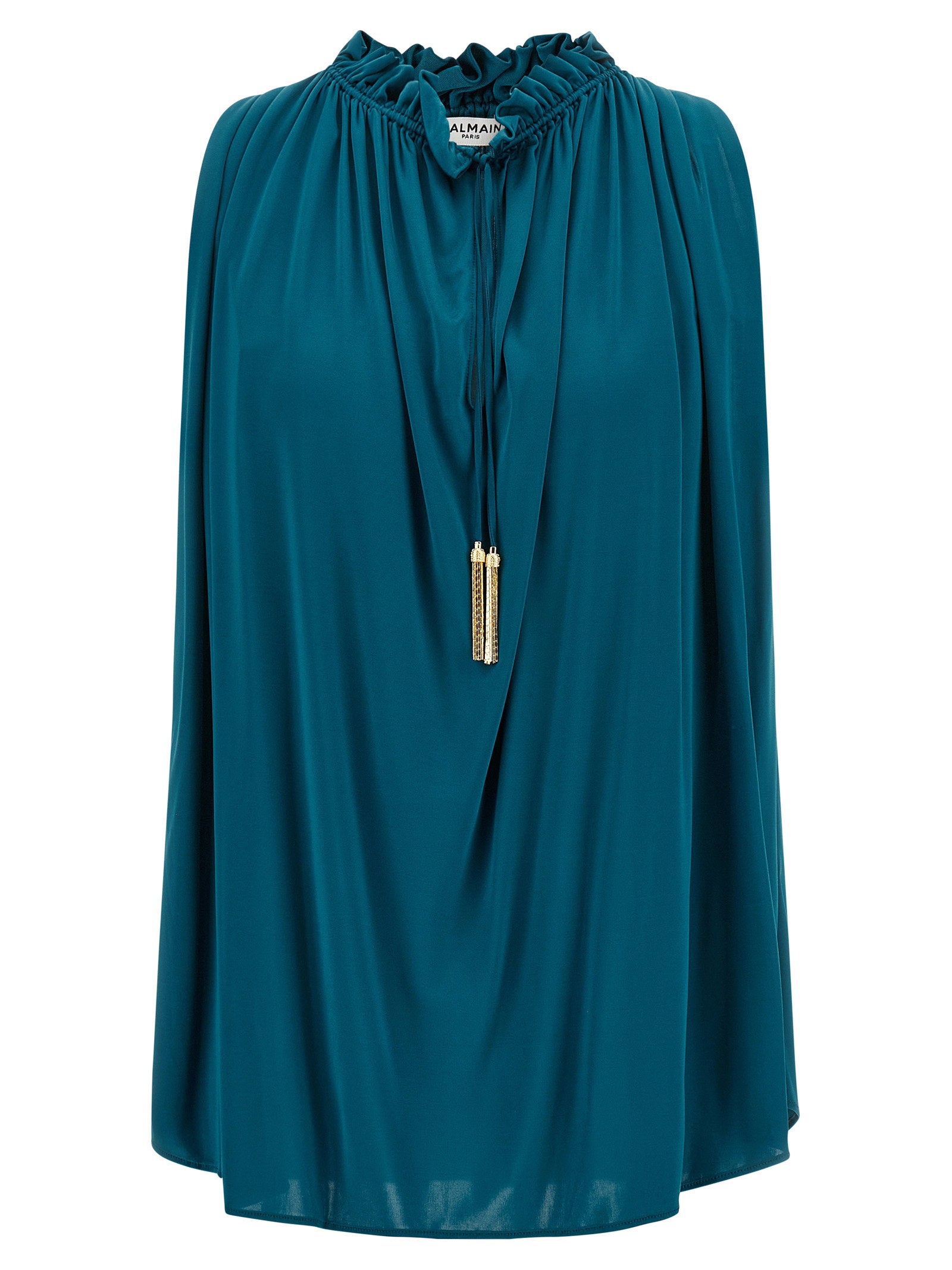 Balmain Pompon Catene Top – 100% viscose