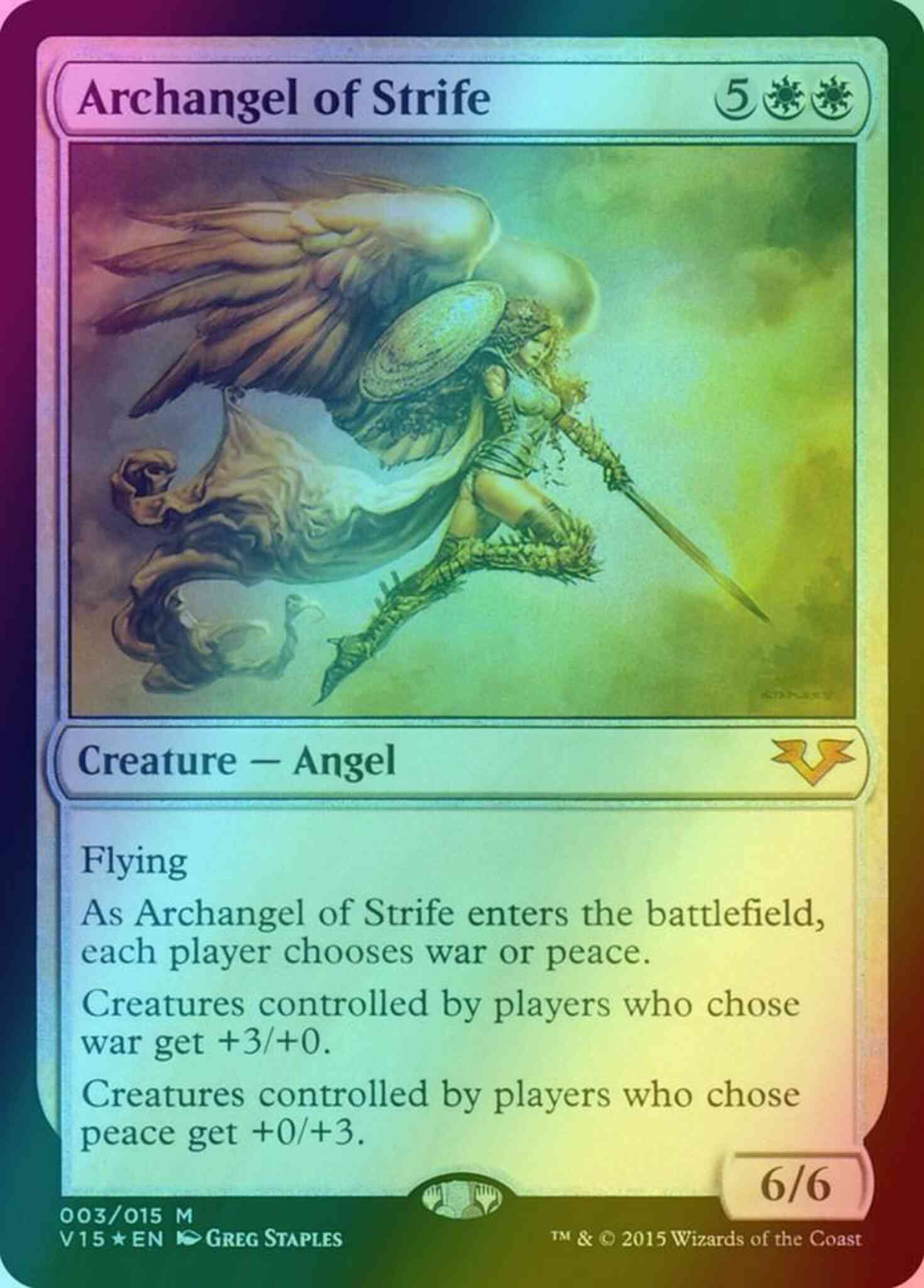 Magic Archangel of Strife [3] [From the Vault: Angels] [Foil]
