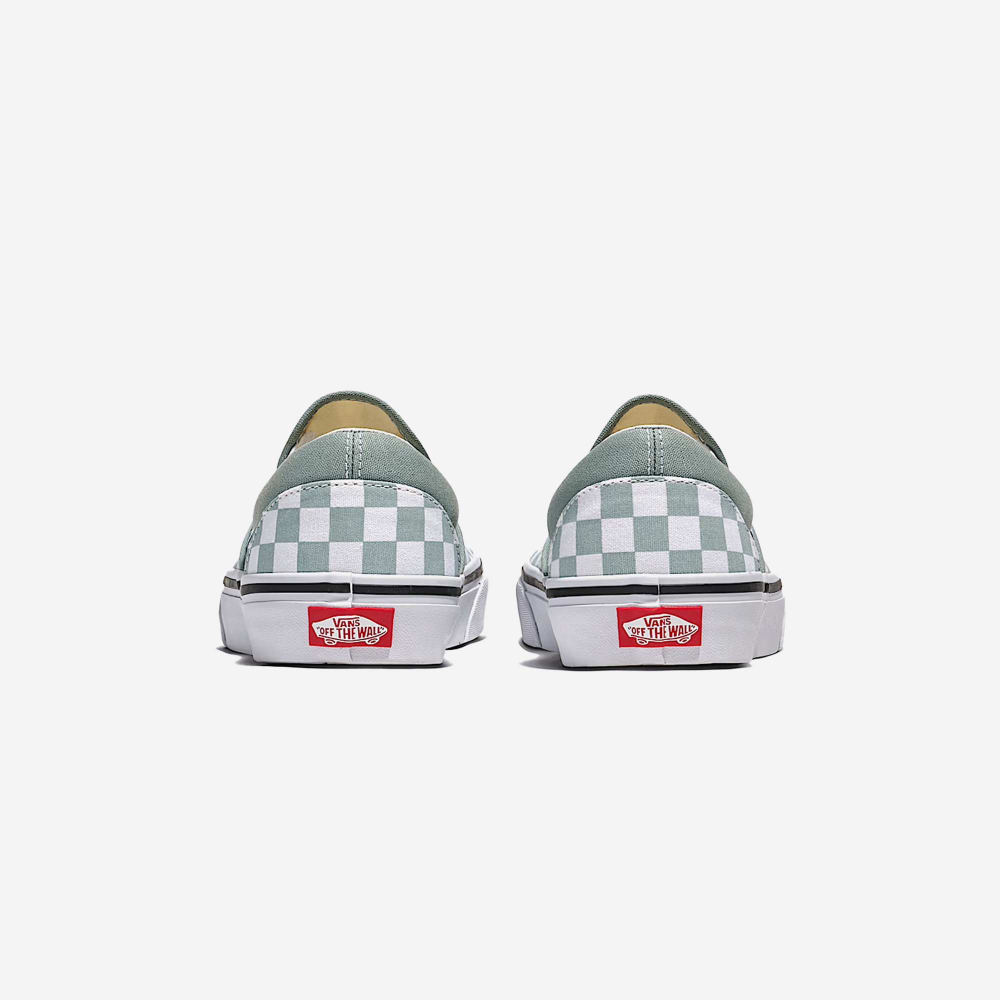 Vans Classic Slip-On Checkerboard Shoe Pure Grey / White - view 3