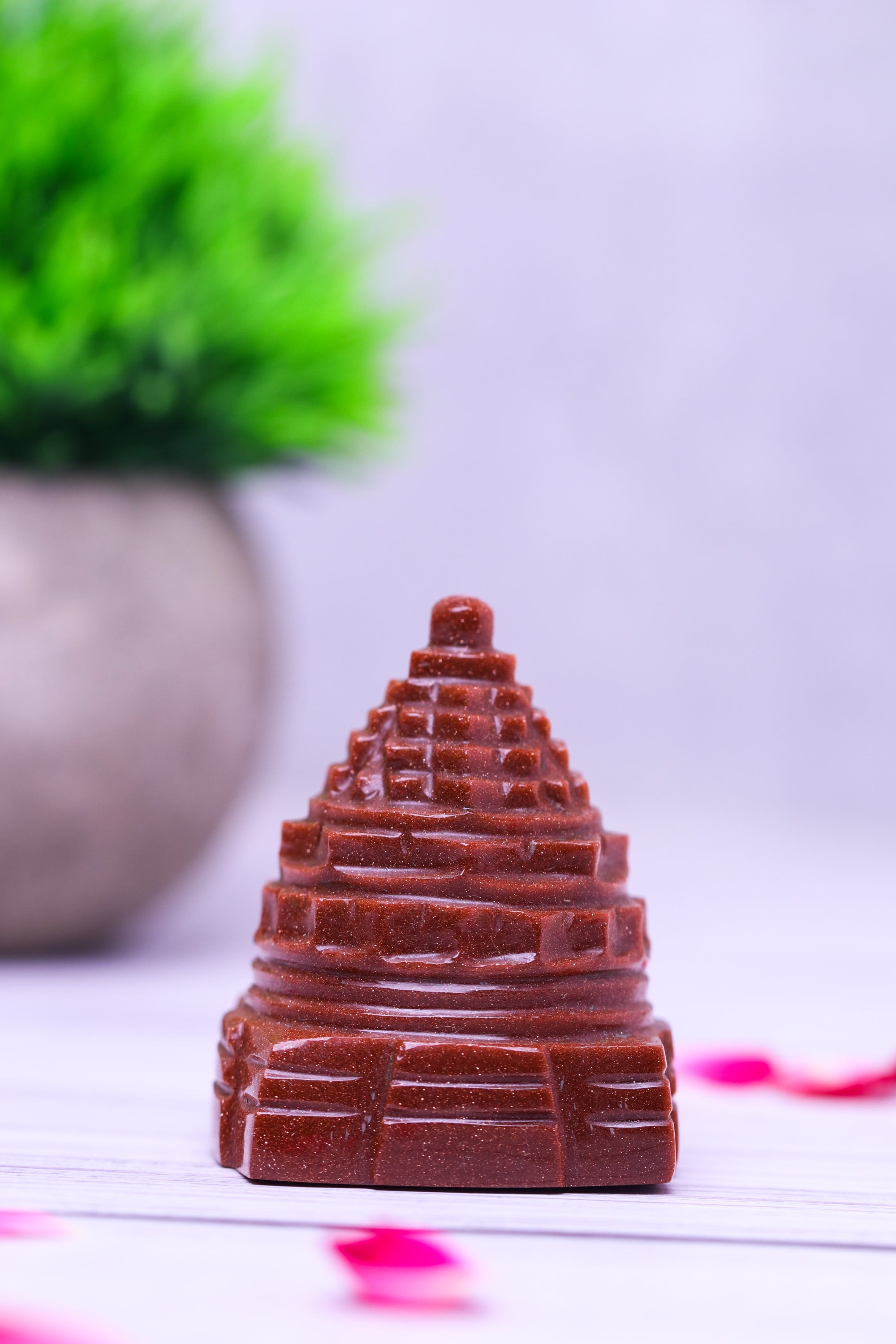 Studio Vaidik Sunstone Shree Yantra on Ashtalakshmi made by Real Crystal