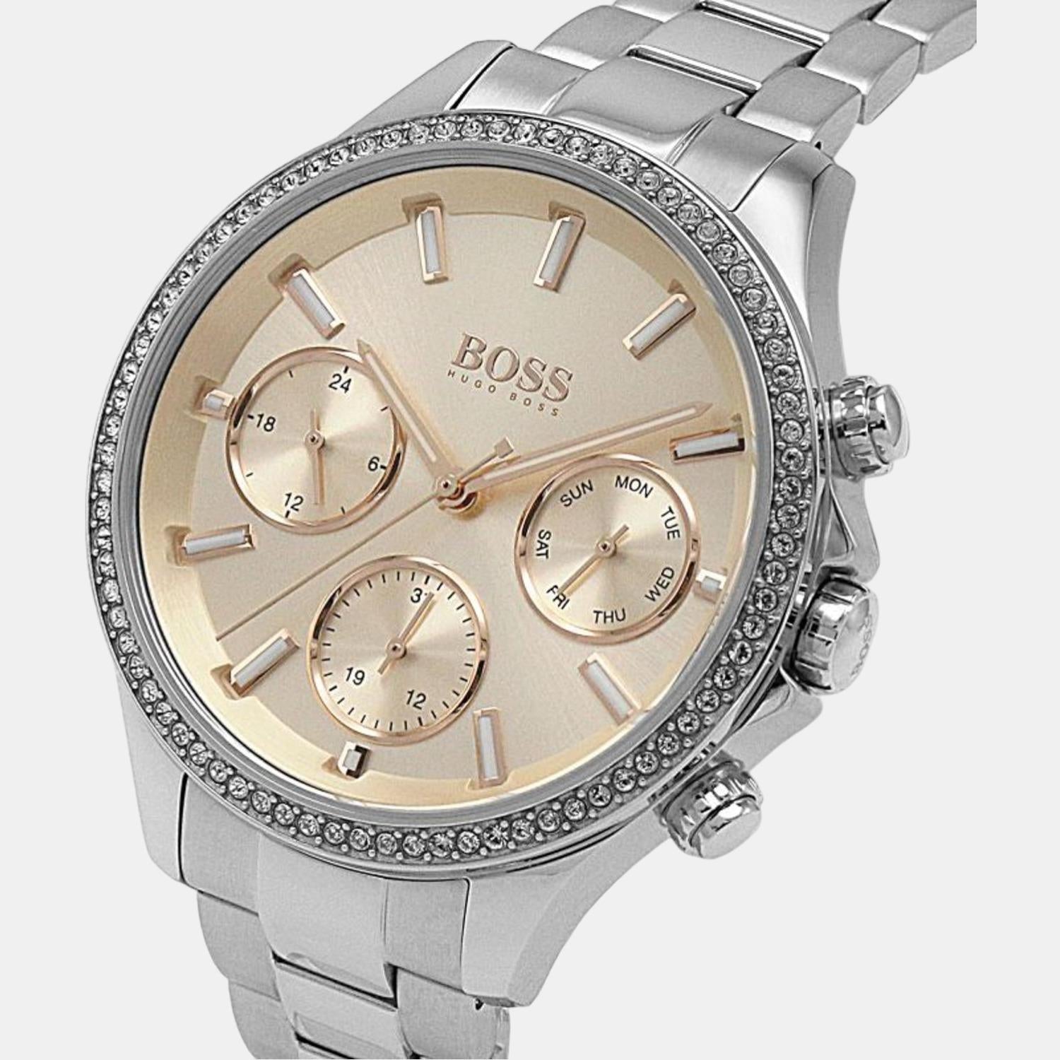 Boss Hera Women Quartz Pink Dial Chronograph Stainless Steel Watch 1502565 - view 4