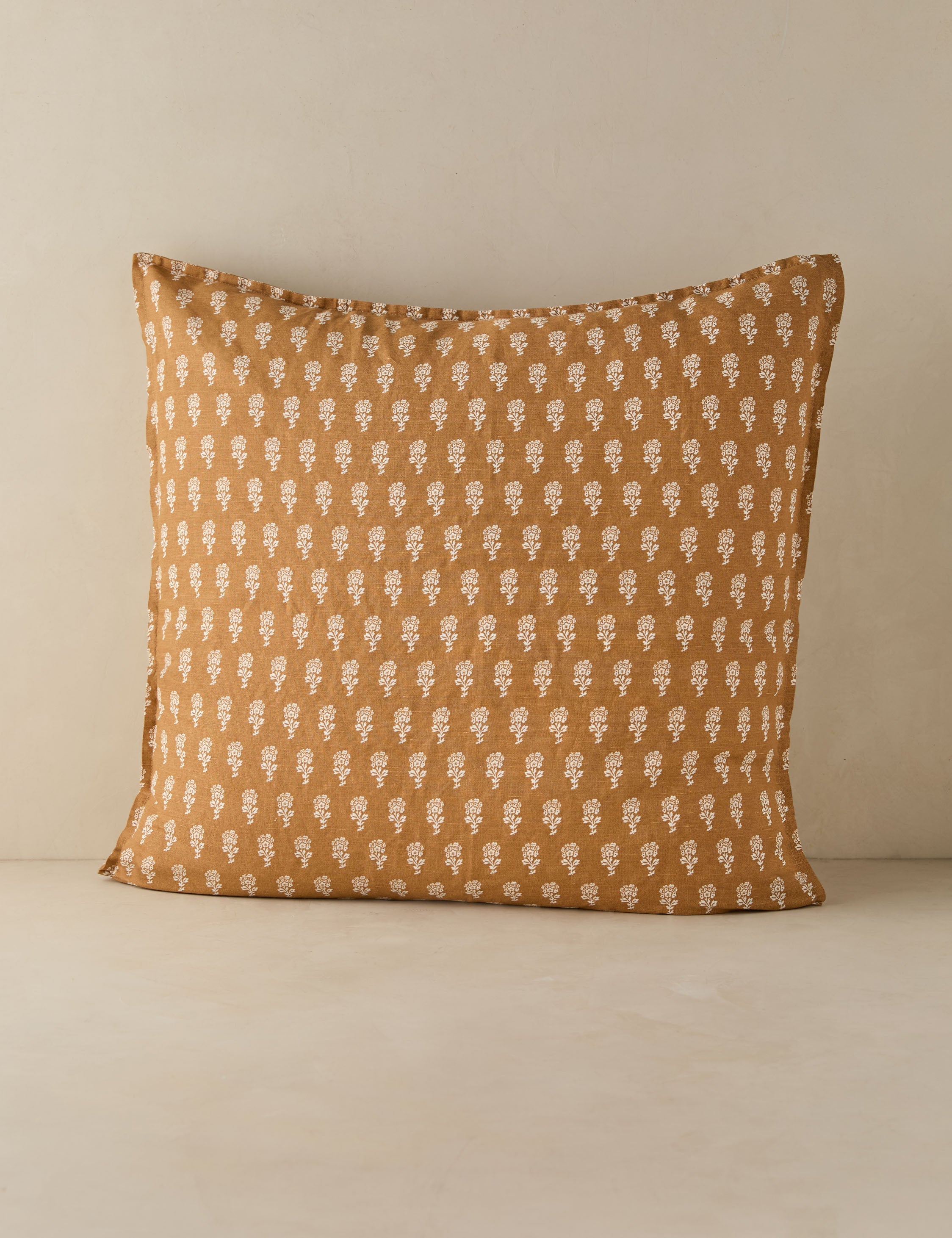 Lulu and Georgia Stanfield Linen Cotton Sham – Marigold - view 2
