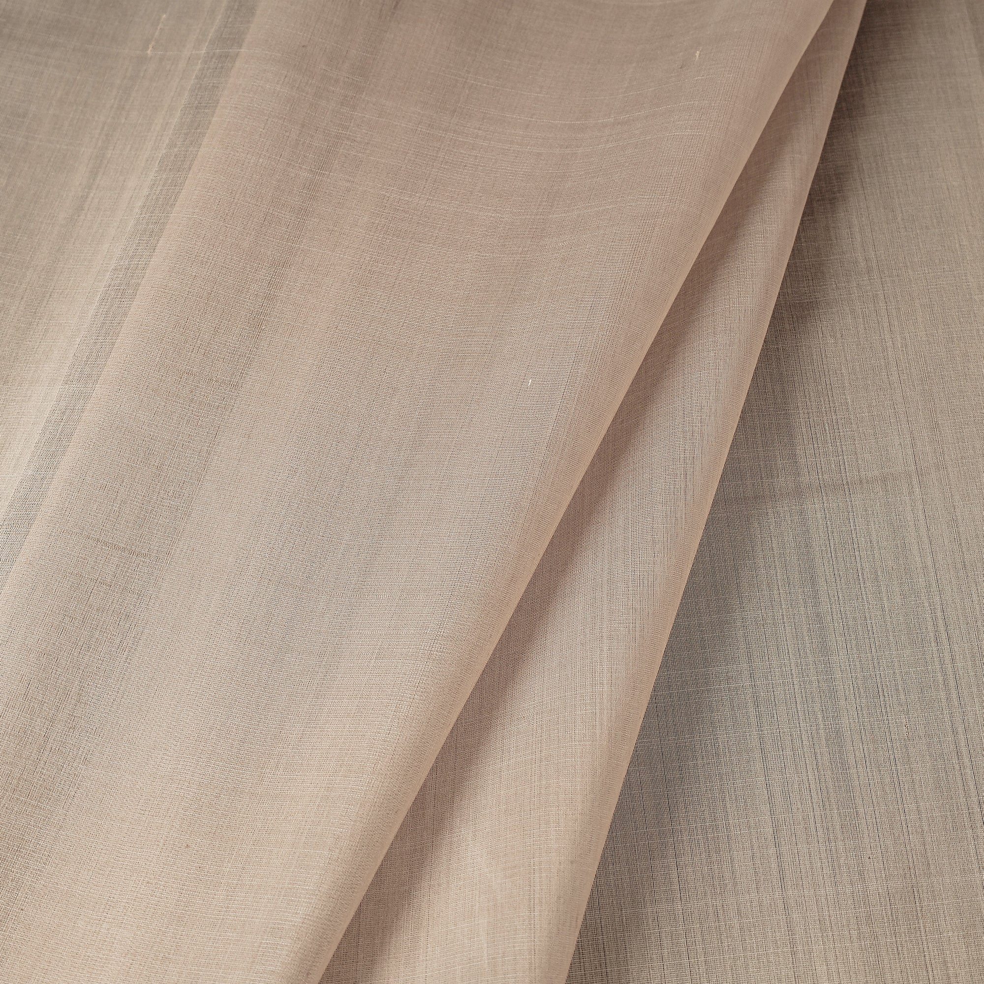 ITOKRI CRAFTS INITIATIVE Beige - Maheshwari Silk Cotton Handloom Fabric